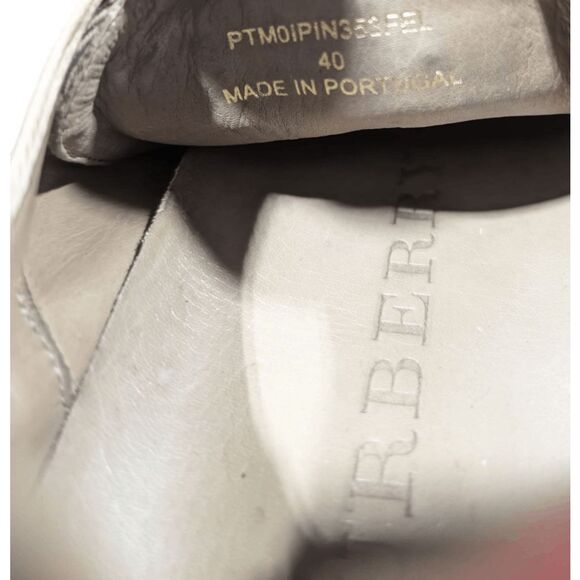 BURBERRY Hartsfields Check House Lace-Up Sneaker Size 40 - Picture 11 of 11